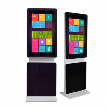 rotate floor stand pc kiosk for advertising